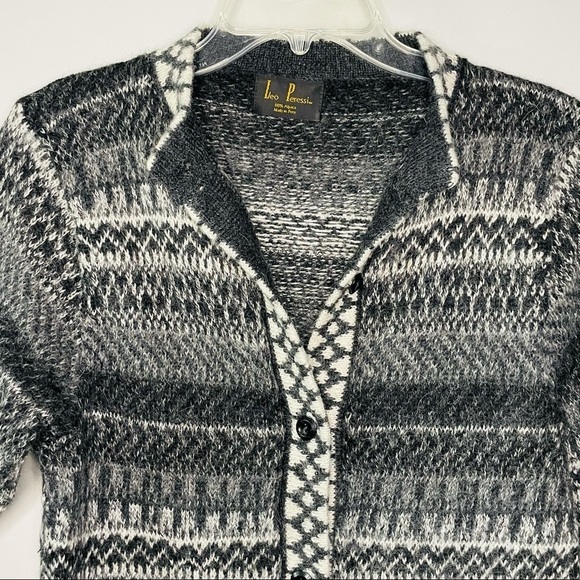 Leo‎ Peressi Vintage Peruvian 100% Alpaca Grandpa Cardigan - Picture 2 of 8